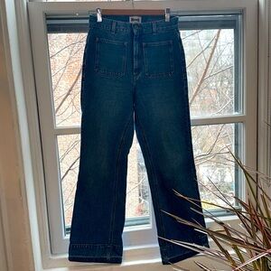 Rouje Belleville Size 26 Indigo Flare Hemmed